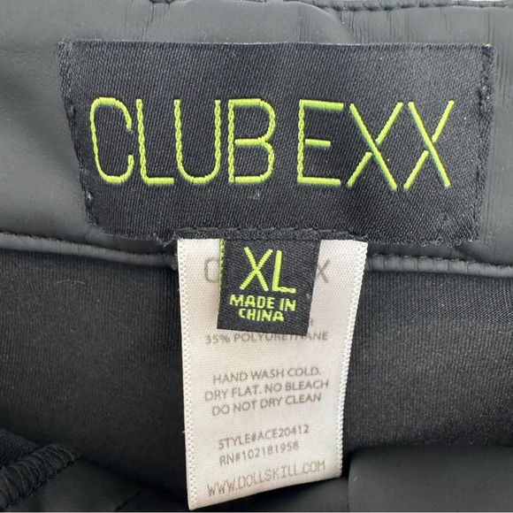 CLUB EXX ROWDY ROOM LACE-UP PANTS black faux leather Y2K Gothic XL Dolls Kill - Picture 4 of 11